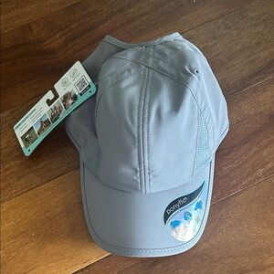Ponyflo Light Gray Sports Cap -NWT